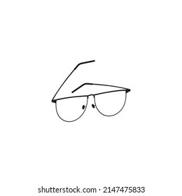glasses icon Vector Illustration on the white background.