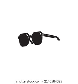 icono de gafas Ilustración vectorial sobre el fondo blanco.