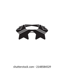 glasses icon Vector Illustration on the white background.
