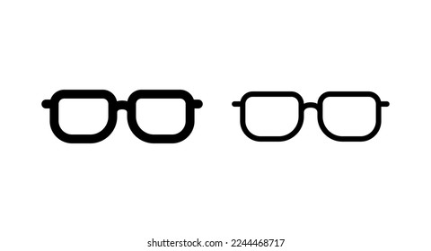 Glasses icon vector illustration. Glasses sign and symbol