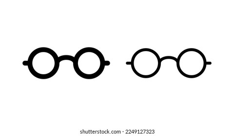 Glasses icon vector illustration. Glasses sign and symbol