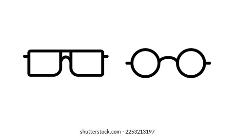 Glasses icon vector illustration. Glasses sign and symbol