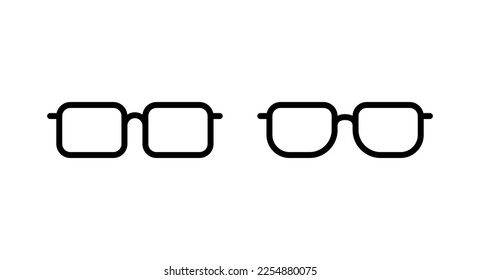 Glasses icon vector illustration. Glasses sign and symbol