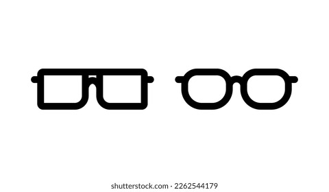 Glasses icon vector illustration. Glasses sign and symbol