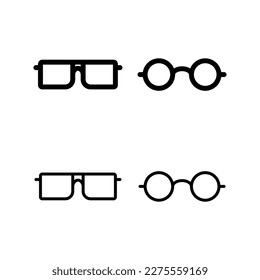 Glasses icon vector illustration. Glasses sign and symbol