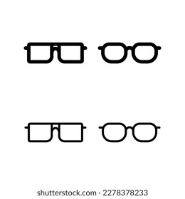 Glasses icon vector illustration. Glasses sign and symbol