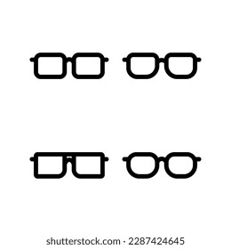 Glasses icon vector illustration. Glasses sign and symbol