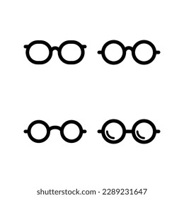 Glasses icon vector illustration. Glasses sign and symbol