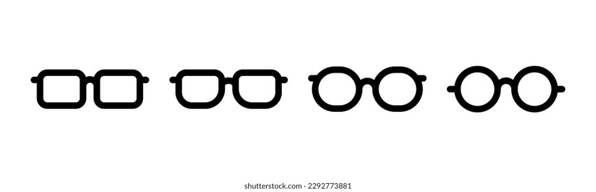 Glasses icon vector illustration. Glasses sign and symbol