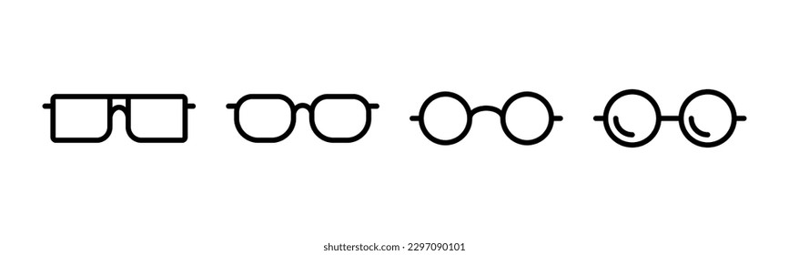 Glasses icon vector illustration. Glasses sign and symbol
