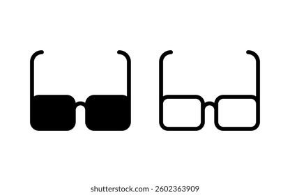 Glasses icon vector illustration. Glasses sign and symbol