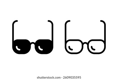 Glasses icon vector illustration. Glasses sign and symbol