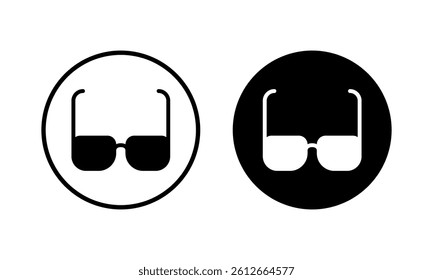 Glasses icon vector illustration. Glasses sign and symbol