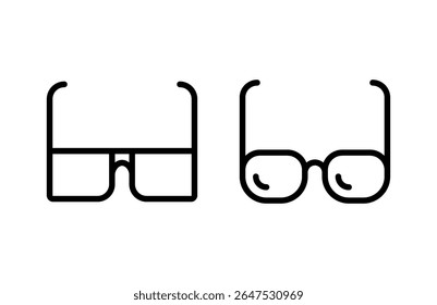 Glasses icon vector illustration. Glasses sign and symbol