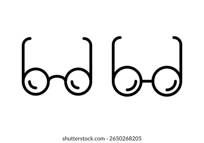 Glasses icon vector illustration. Glasses sign and symbol