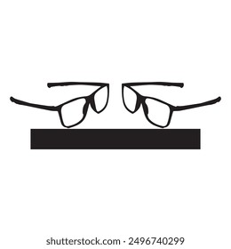 glasses icon vector illustration simple design