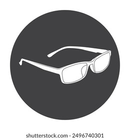 Ilustración vectorial de iconos de gafas Diseño simple