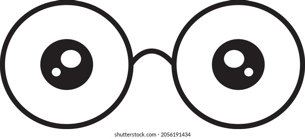 Glasses Icon vector illustration suitable for your website, social media, web, blogs, and more
