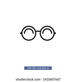 glasses icon vector illustration template