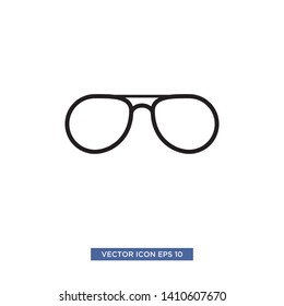 glasses icon vector illustration template