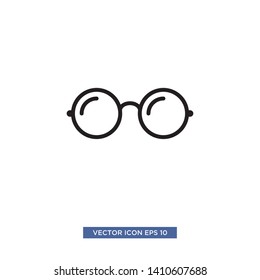 glasses icon vector illustration template