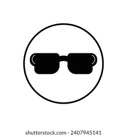 glasses icon vector ilustration logo design