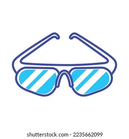 glasses icon vector image with white background