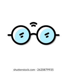 Glasses icon. Glasses vector icon in line design for web design, logo and mobile app. Symbol of Glasses on white background.