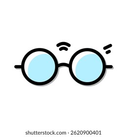 Glasses Icon. Glasses Vector Icon in line style design. Glasses Symbol on white background. Vector illustration.