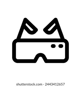 icono de gafas. icono de línea vectorial para su sitio web, móvil, presentación y diseño de logotipo.