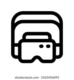 glasses icon. vector line icon for your website, mobile, presentation, and logo design.