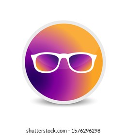 Glasses icon vector logo art