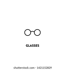 glasses icon vector. glasses sign on white background. glasses icon for web and app