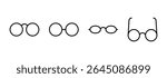 Glasses icon vector. Glasses sign and symbol