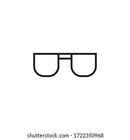 icono de gafas símbolo vector símbolo aislado