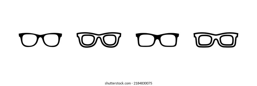 Glasses icon vector. Glasses sign and symbol