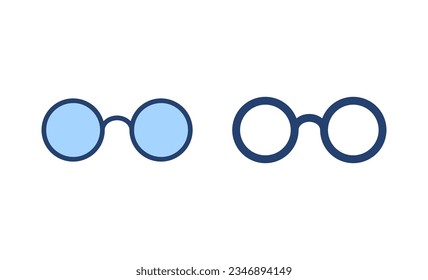 Glasses icon vector. Glasses sign and symbol