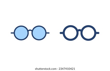 Glasses icon vector. Glasses sign and symbol