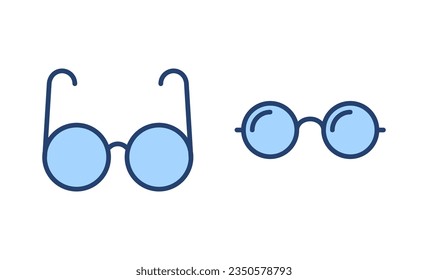 Glasses icon vector. Glasses sign and symbol