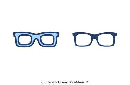 Glasses icon vector. Glasses sign and symbol