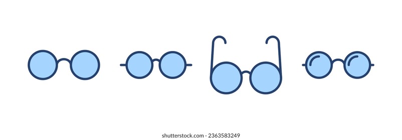 Glasses icon vector. Glasses sign and symbol