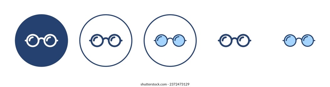 Glasses icon vector. Glasses sign and symbol