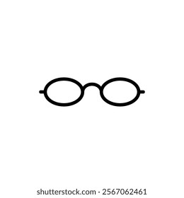 Glasses icon vector. Glasses sign and symbol