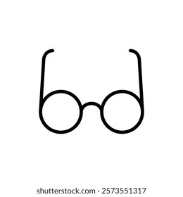 Glasses icon vector. Glasses sign and symbol