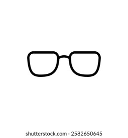 Glasses icon vector. Glasses sign and symbol