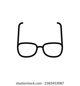 Glasses icon vector. Glasses sign and symbol