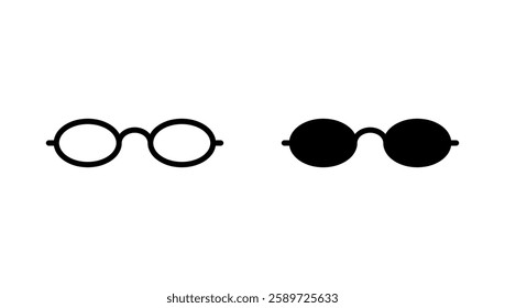 Glasses icon vector. Glasses sign and symbol