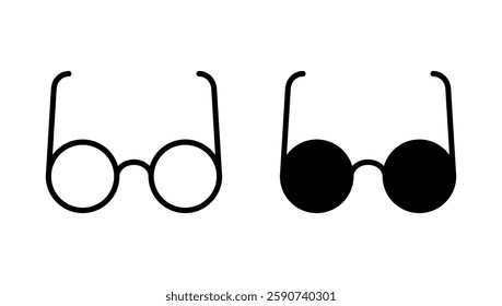 Glasses icon vector. Glasses sign and symbol