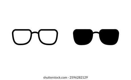 Glasses icon vector. Glasses sign and symbol
