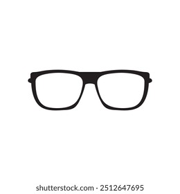 Ícone de óculos vetor, simples plana preto estilo moderno ilustração para web e app no fundo branco..eps